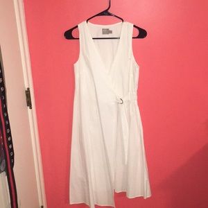 Asymmetrical wrap dress